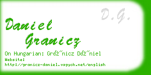 daniel granicz business card